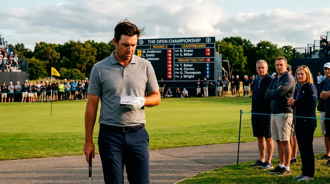 Friday afternoon at a golf tournament with players on the cut line and live markets fluctuating