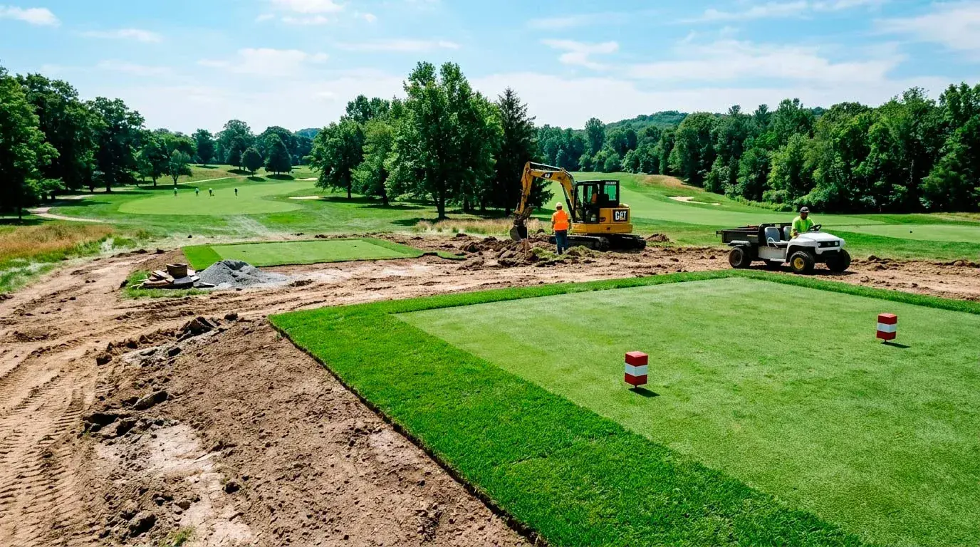 Redesigned golf course with new tee boxes altering the venue demand profile